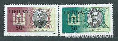 Briefmarken: Lituania - Correo Yvert 552/3 ** Mnh