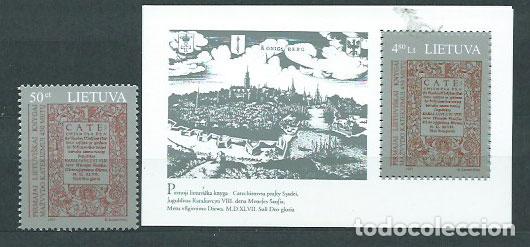 Briefmarken: Lituania - Correo Yvert 554+H.10 ** Mnh