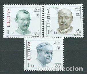 Stamps: Lituania - Correo Yvert 659/61 ** Mnh Personajes