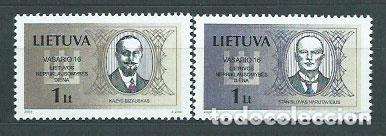 Stamps: Lituania - Correo Yvert 679/80 ** Mnh