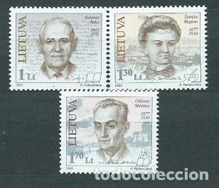 Stamps: Lituania - Correo Yvert 681/3 ** Mnh Personajes