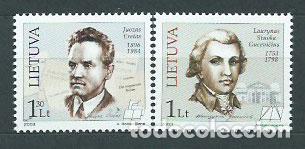 Stamps: Lituania - Correo Yvert 703/4 ** Mnh Personajes