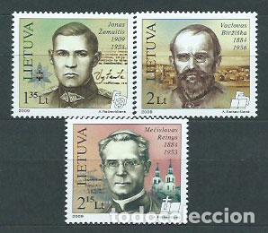 Stamps: Lituania - Correo Yvert 861/3 ** Mnh Personajes