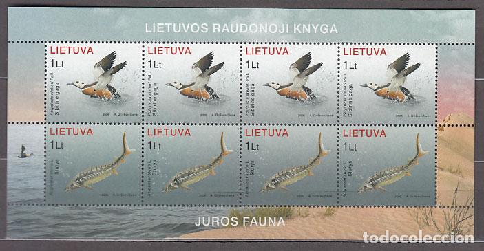 Stamps: Lituania - Correo Yvert 796/7 mini pliego ** Mnh Fauna