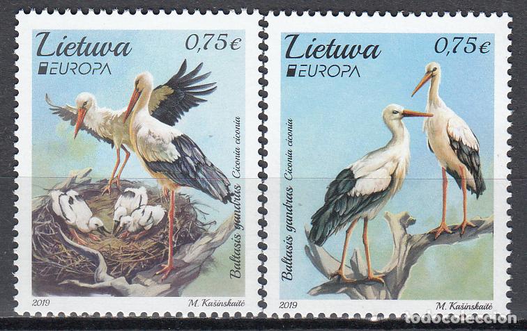 Stamps: Lituania - Correo Yvert 1131/32 ** Mnh Fauna - Aves