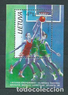 Stamps: Lituania - Hojas Yvert 9 ** Mnh Juegos Olimpicos de Atlanta