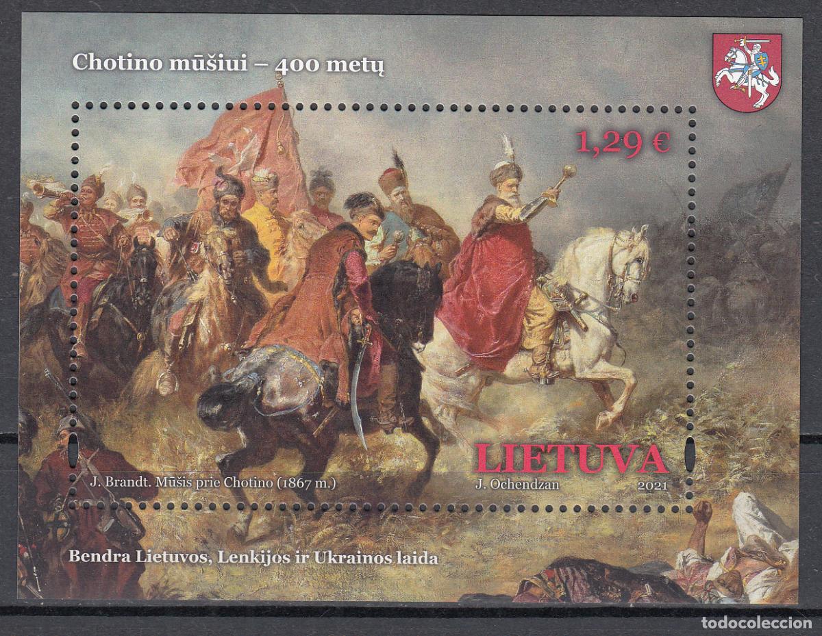 Stamps: Lituania - Hojas Yvert 66 ** Mnh Batalla de Chotin