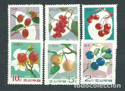Stamps: Corea del Norte - Correo 1966 Yvert 731/5 ** Mnh Flores