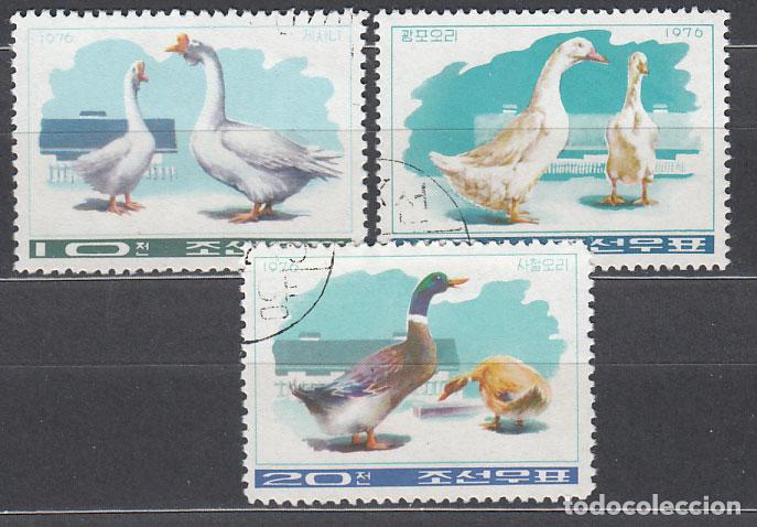 Stamps: Corea del Norte - Correo 1976 Yvert 1387/9 Usado