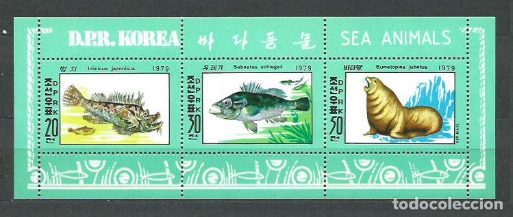 Stamps: Corea del Norte - Correo 1979 Yvert 1563AB+Av 12A ** Mnh Fauna