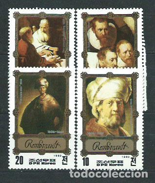 Stamps: Corea del Norte - Correo 1983 Yvert 1741 ** Mnh Pinturas Rembrandt