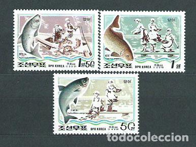 Stamps: Corea del Norte - Correo 1999 Yvert 2891/3 ** Mnh Piscicultura