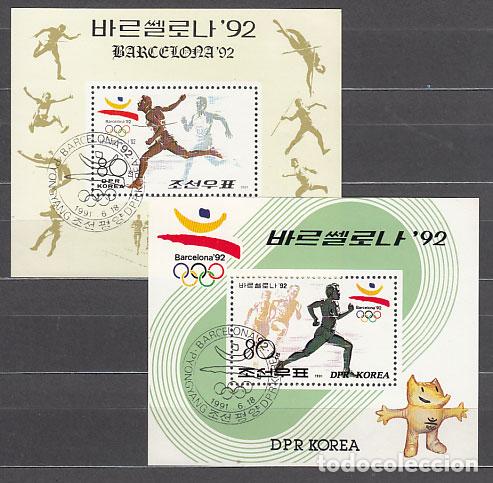 Stamps: Corea del Norte - Hojas 1991 Yvert 81/2 usado