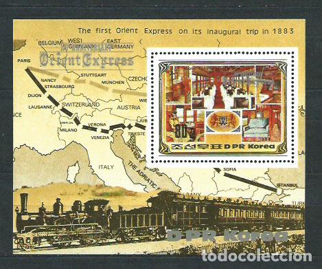 Stamps: Corea del Norte - Hojas Cat&ordm; Michel 182 ** Mnh Trenes