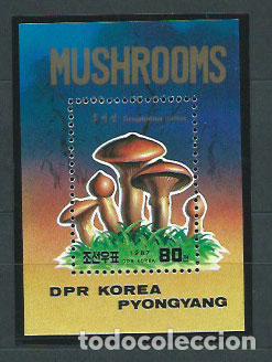Stamps: Corea del Norte - Hojas 1987 Yvert 45 ** Mnh Setas