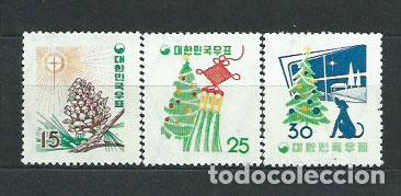 Stamps: Corea del Sur - Correo 1957 Yvert 201/3 ** Mnh Navidad