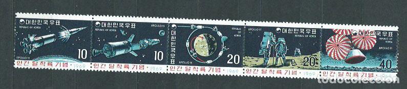 Stamps: Corea del Sur - Correo 1969 Yvert 542/6 * Mh Astro
