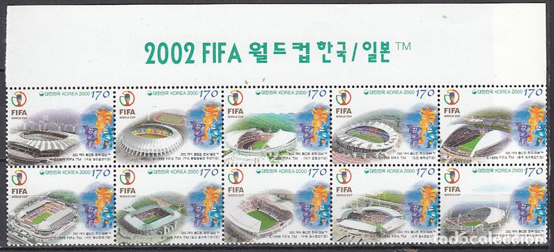 Stamps: Corea del Sur - Correo 2000 Yvert 1945/54 ** Mnh Deportes f&uacute;tbol