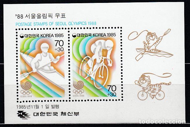 Selos: Corea del Sur - Hojas 1985 Yvert 379 ** Mnh Olimpiadas de Seul