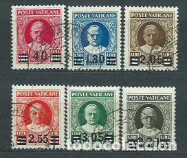 Selos: Vaticano - Correo 1934 Yvert 60/5 usado Pio XI