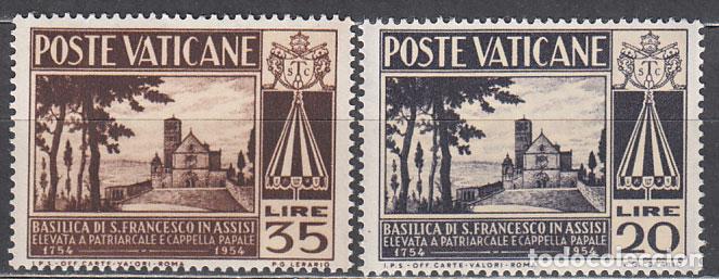 Sellos: Vaticano - Correo 1954 Yvert 203/4 ** Mnh