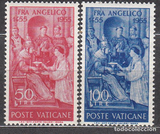 Sellos: Vaticano Correo 1955 Yvert 213/14 ** Mnh Fra Angelico