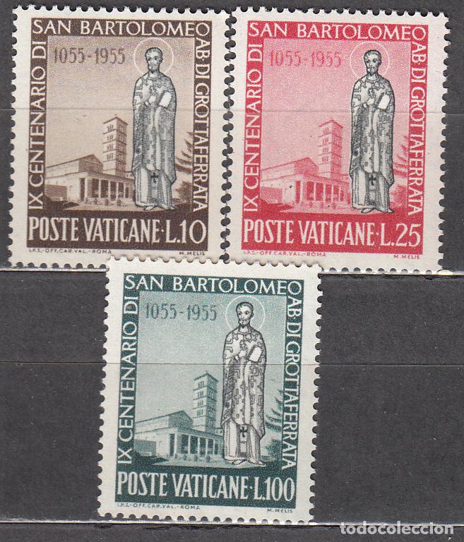 Sellos: Vaticano Correo 1955 Yvert 218/20 ** Mnh