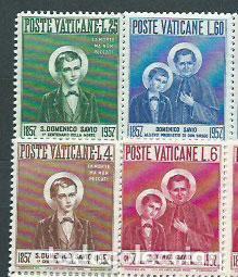 Sellos: Vaticano - Correo 1957 Yvert 237/40 ** Mnh San Domique Savio