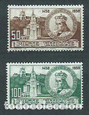 Sellos: Vaticano - Correo 1959 Yvert 282/3 ** Mnh San Casimiro