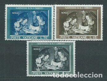 Sellos: Vaticano - Correo 1960 Yvert 310/2 ** Mnh Navidad