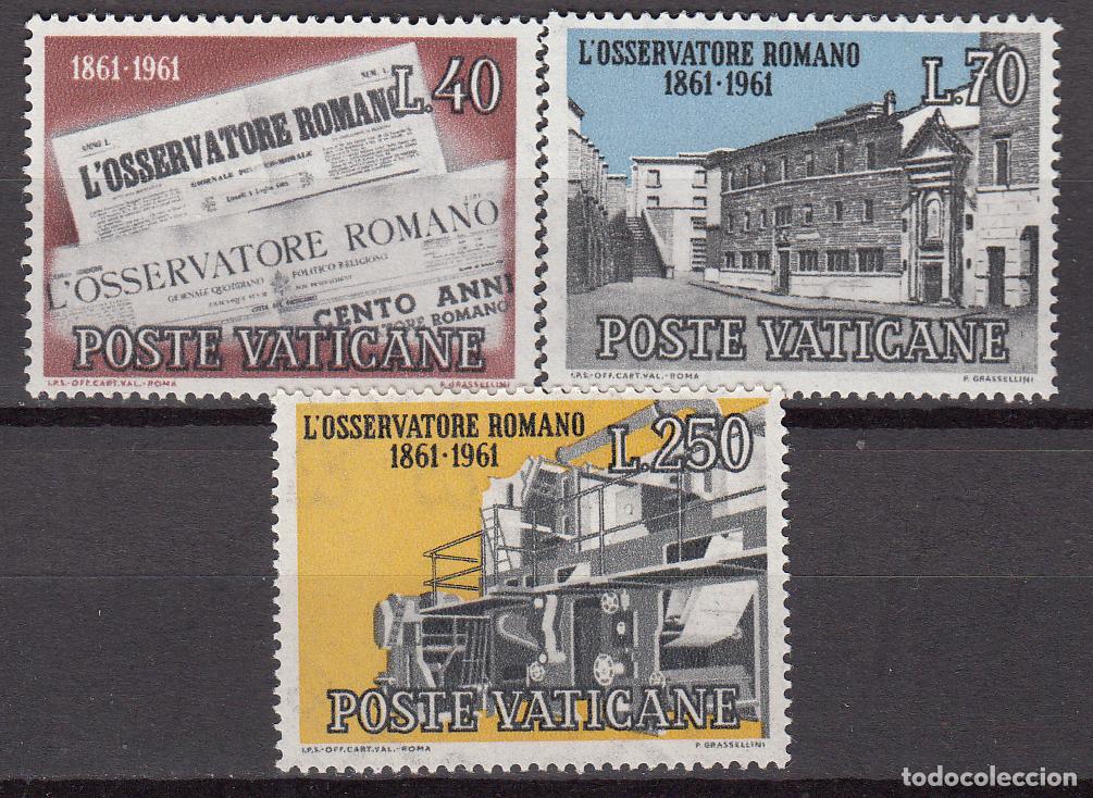 Sellos: Vaticano Correo 1961 Yvert 328/30 ** Mnh