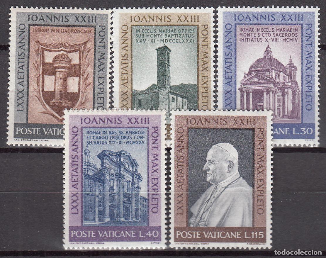Briefmarken: Vaticano Correo 1961 Yvert 335/40 ** Mnh Aniversario de Juan XXIII