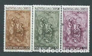 Briefmarken: Vaticano - Correo 1966 Yvert 463/5 ** Mnh Navidad