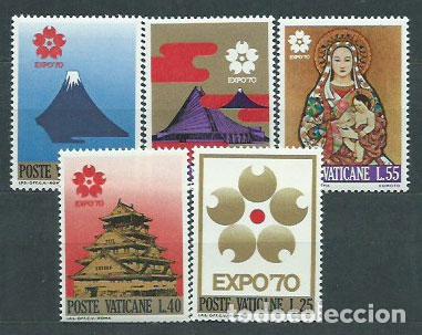 Briefmarken: Vaticano - Correo 1970 Yvert 497/501 ** Mnh Expo de Osaka