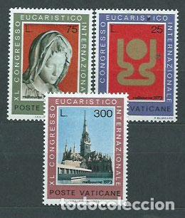 Briefmarken: Vaticano - Correo 1973 Yvert 552/4 ** Mnh