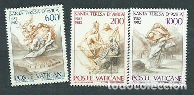 Selos: Vaticano - Correo 1982 Yvert 731/3 ** Mnh Santa Teresa de Avila