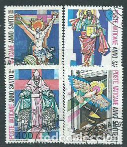 Selos: Vaticano - Correo 1983 Yvert 739/42 usado A&ntilde;o Santo