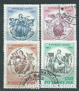 Selos: Vaticano - Correo 1983 Yvert 743/6 usado Pinturas Raphael