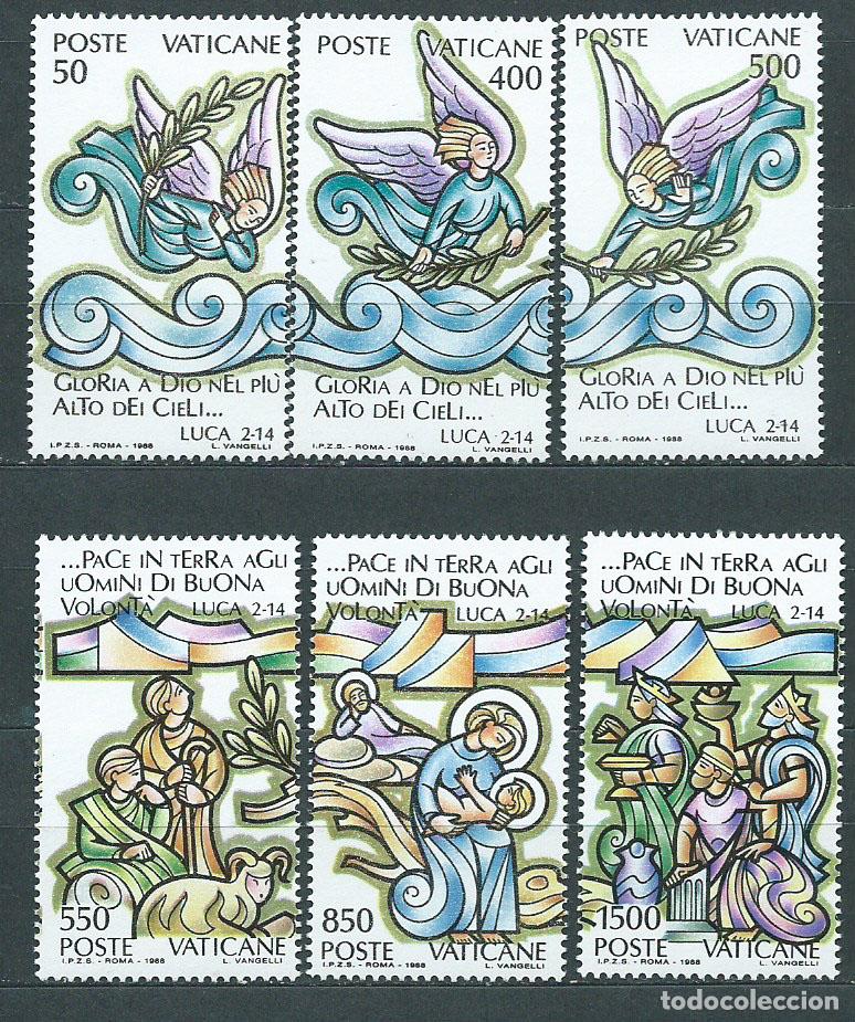 Selos: Vaticano Correo 1988 Yvert 843/48 ** Mnh Navidad
