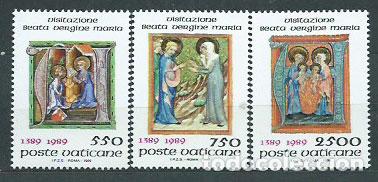 Selos: Vaticano - Correo 1989 Yvert 849/51 ** Mnh