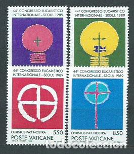 Selos: Vaticano - Correo 1989 Yvert 860/3 ** Mnh