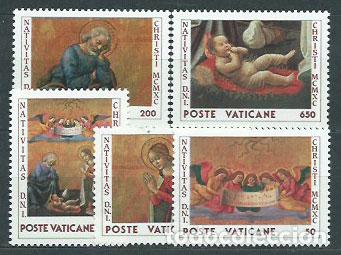 Selos: Vaticano - Correo 1990 Yvert 886/90 ** Mnh Navidad