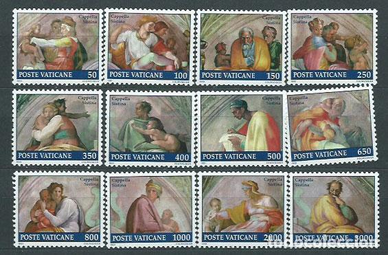 Selos: Vaticano - Correo 1991 Yvert 891/902 ** Mnh Capilla Sixtina