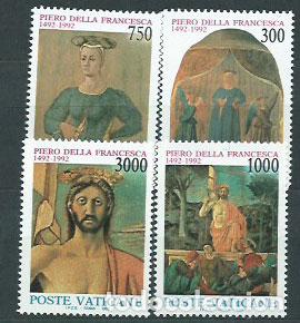 Selos: Vaticano - Correo 1992 Yvert 926/9 ** Mnh Pinturas