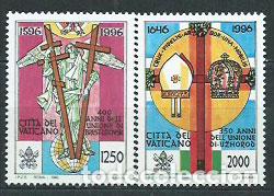 Selos: Vaticano - Correo 1996 Yvert 1034/5 ** Mnh