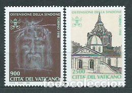 Selos: Vaticano - Correo 1998 Yvert 1106/7 ** Mnh Santo Sudario