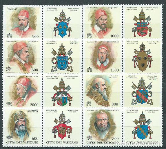 Selos: Vaticano - Correo 1999 Yvert 1129/36 ** Mnh Papas