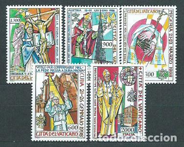 Selos: Vaticano - Correo 1999 Yvert 1156/60 ** Mnh Viajes Juan Pablo II