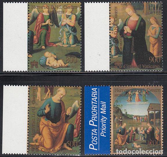 Selos: Vaticano - Correo 1999 Yvert 1177/80 con vi&ntilde;eta ** Mnh Pinturas
