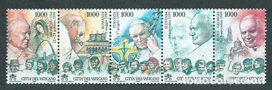 Stamps: Vaticano - Correo 2000 Yvert 1204/8 ** Mnh Viajes Juan Pablo II